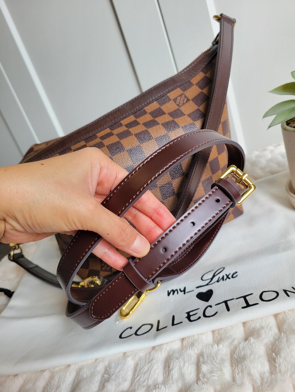 Louis Vuitton Illovo MM Brown Damier Ebene Shoulder Bag/ Satchel - Picture 8 of 17